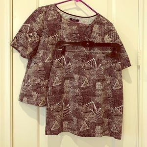 Madewell Printed Matching Skirt Set